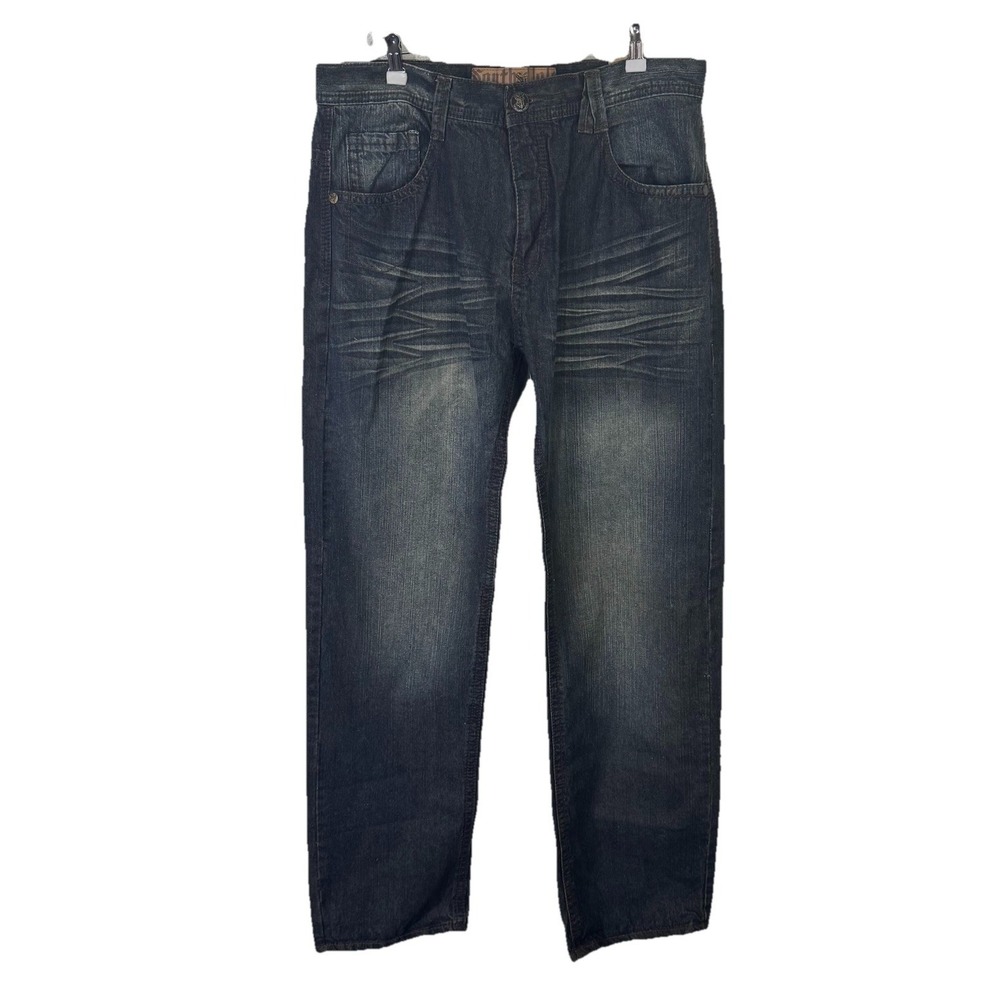 Vtg Southpole‎ Men's 36x32 Black Baggy Relaxed Fit Denim Jeans NWT Y2K